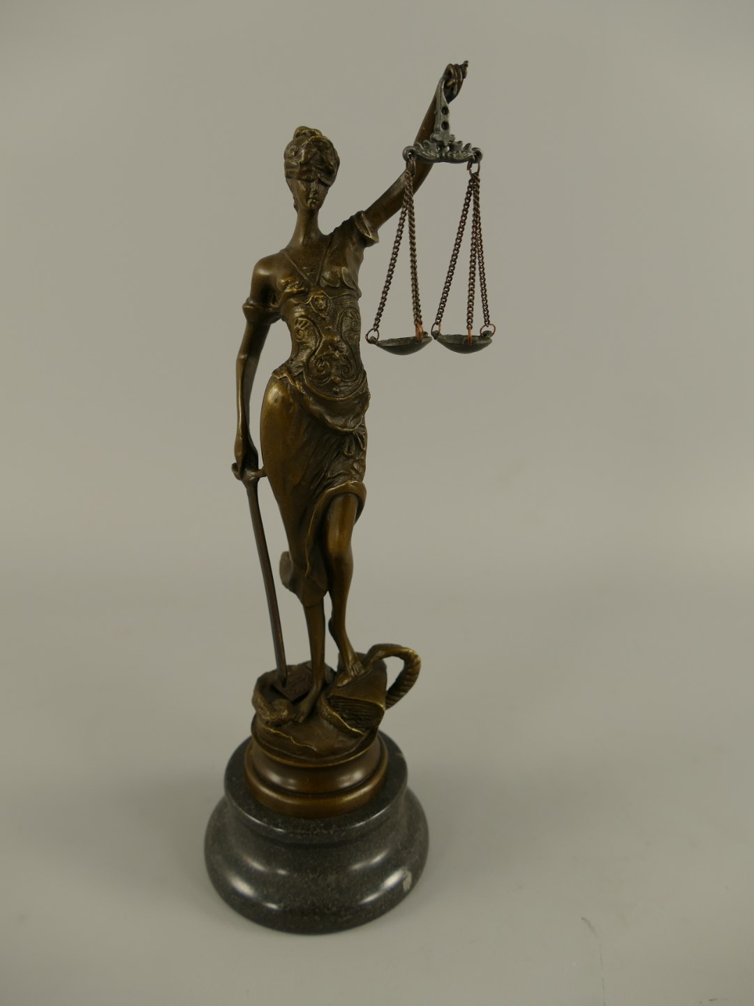 Justitia Bronze H.23x8cm