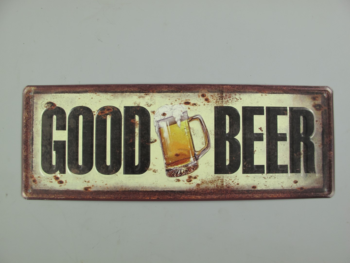 Wandschild(RILL) Eisen Good Beer H.13x36cm