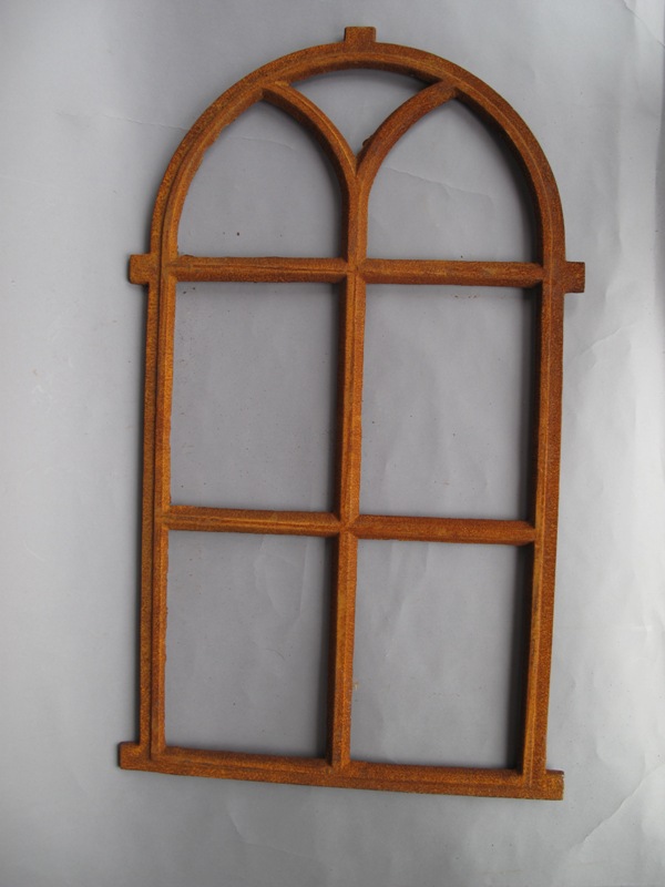 Fenster Gußeisen rostig H.69x43cm