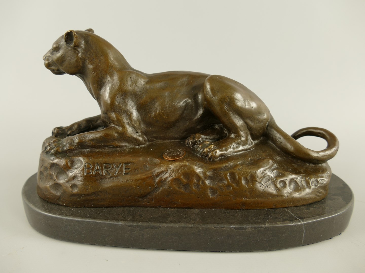 Figur Bronze Leopard L.25x13cm