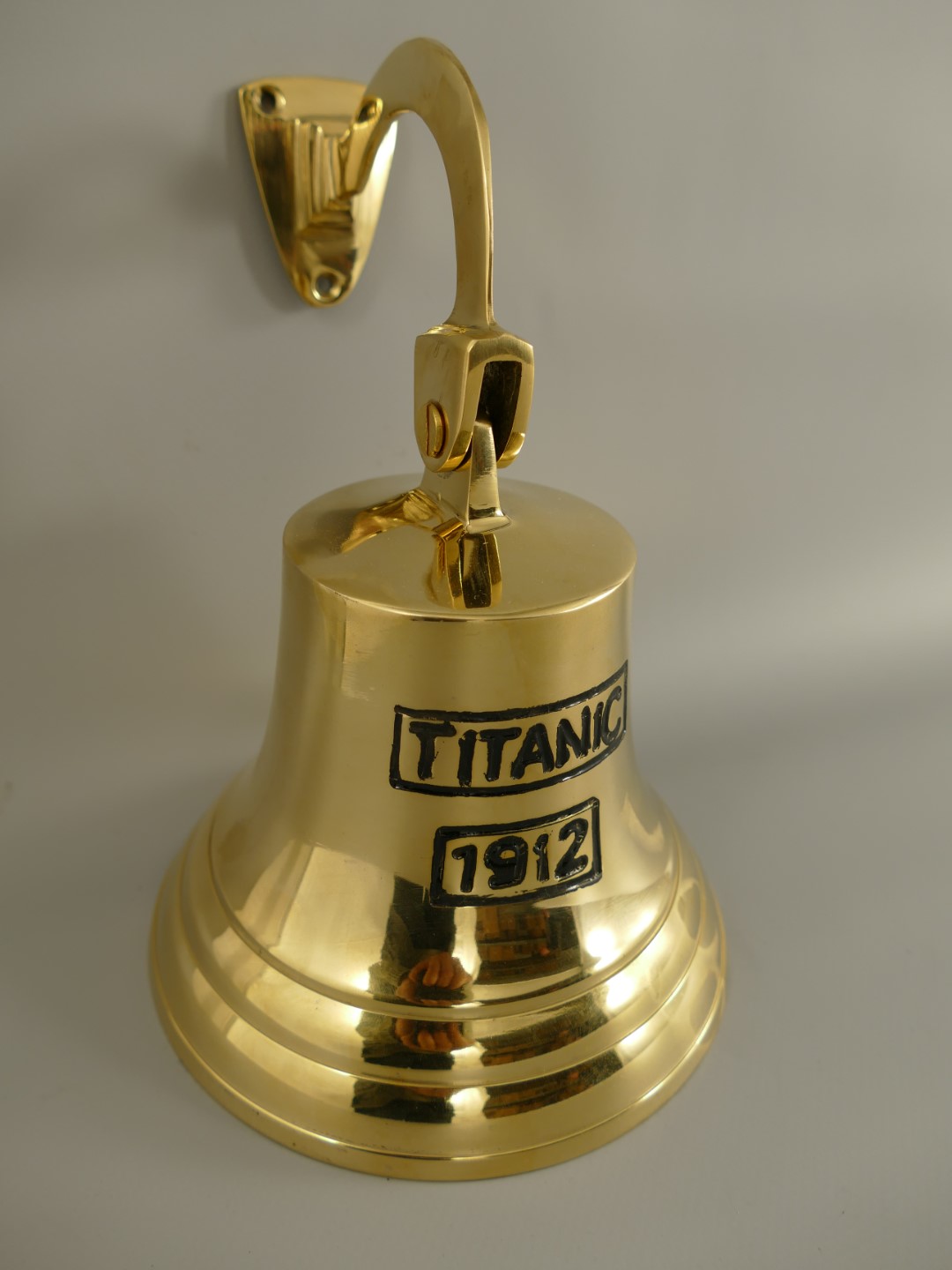 Glocke mit Haken Messing(IND) TITANIC H.20-D.14cm