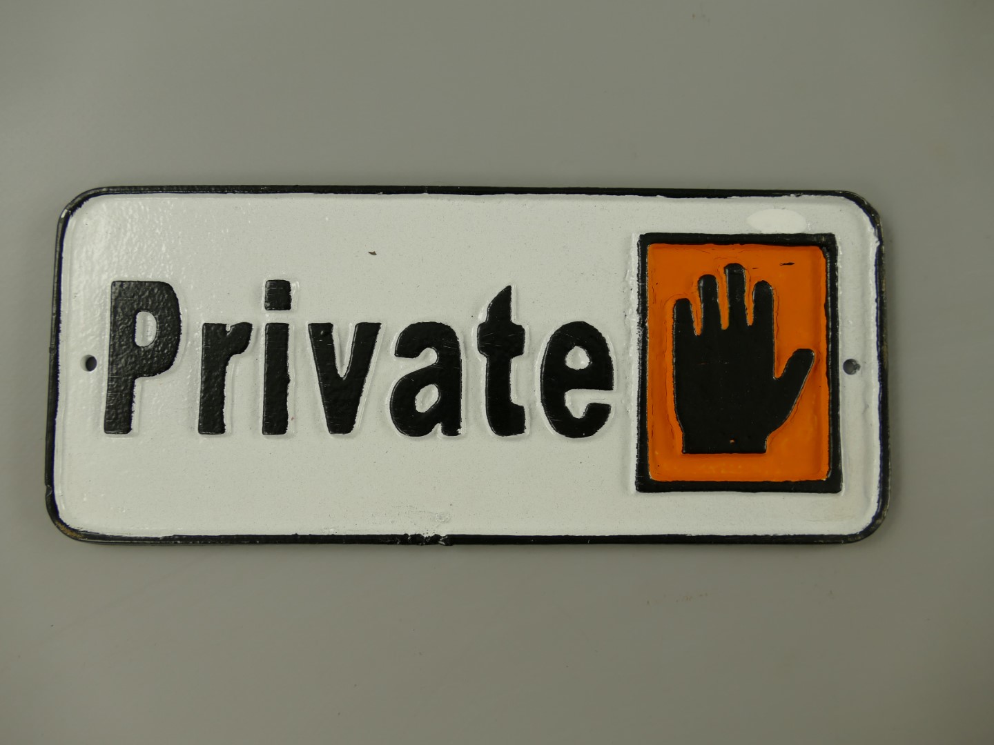 *A? Schild Eisen PRIVATE L.23x9cm