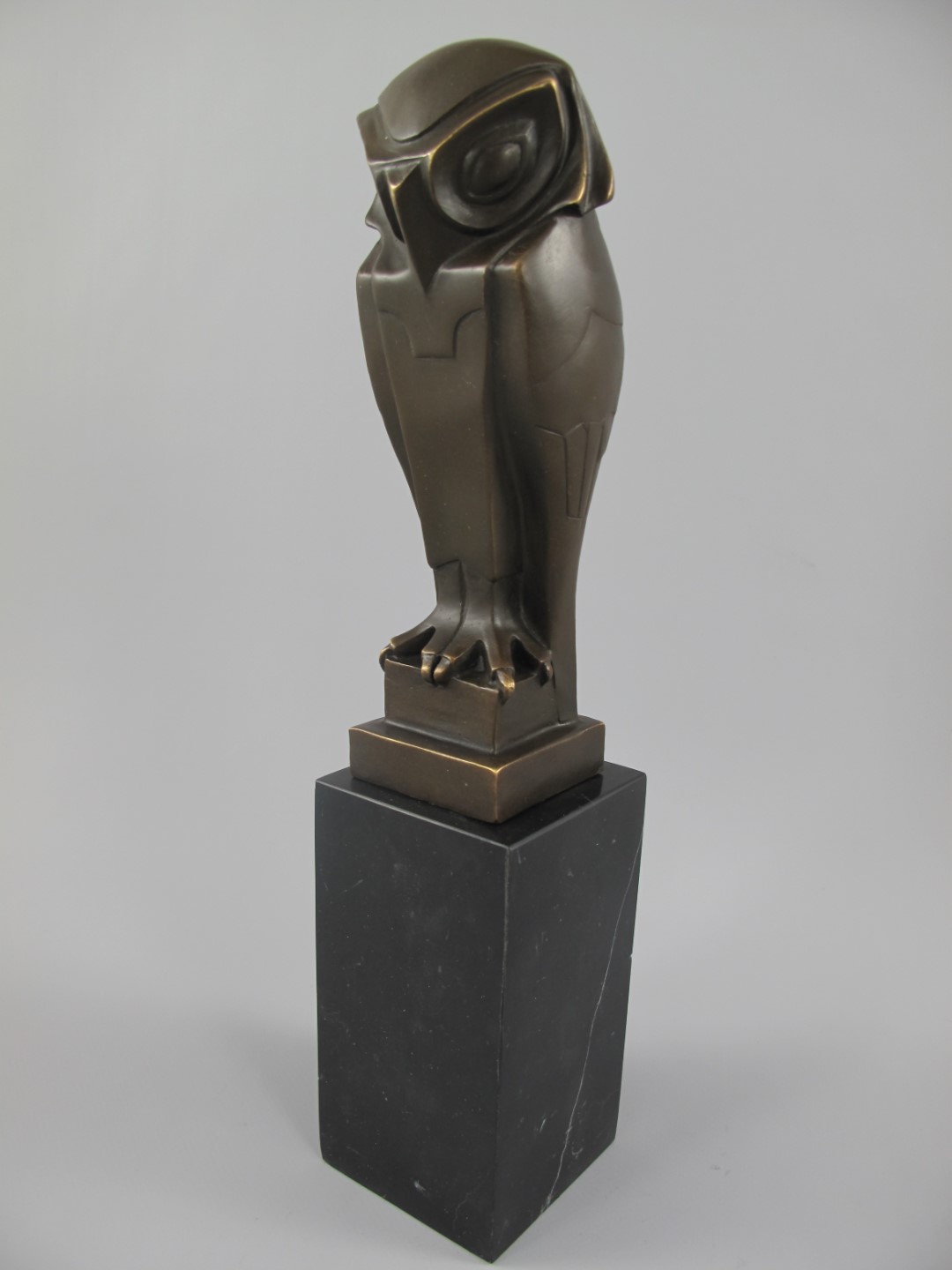 Figur Bronze Eule H.33x7cm